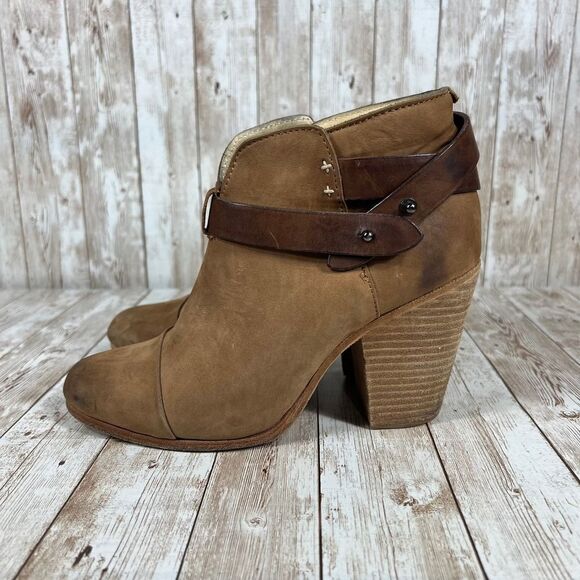 Rag and Bone Harrow warm brown leather boots womens 8 - Picture 2 of 10